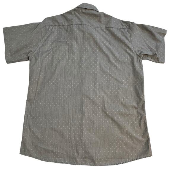 NWOT Texas Standard Gray Black Strip Short Sleeve Button Dawn XXL - Picture 3 of 8